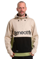 Meatfly pánská technická mikina Tason Sand / Black | Písková | Velikost S