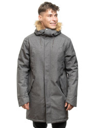 Meatfly pánská zimní bunda Lars Parka Grey | Šedá | Velikost S