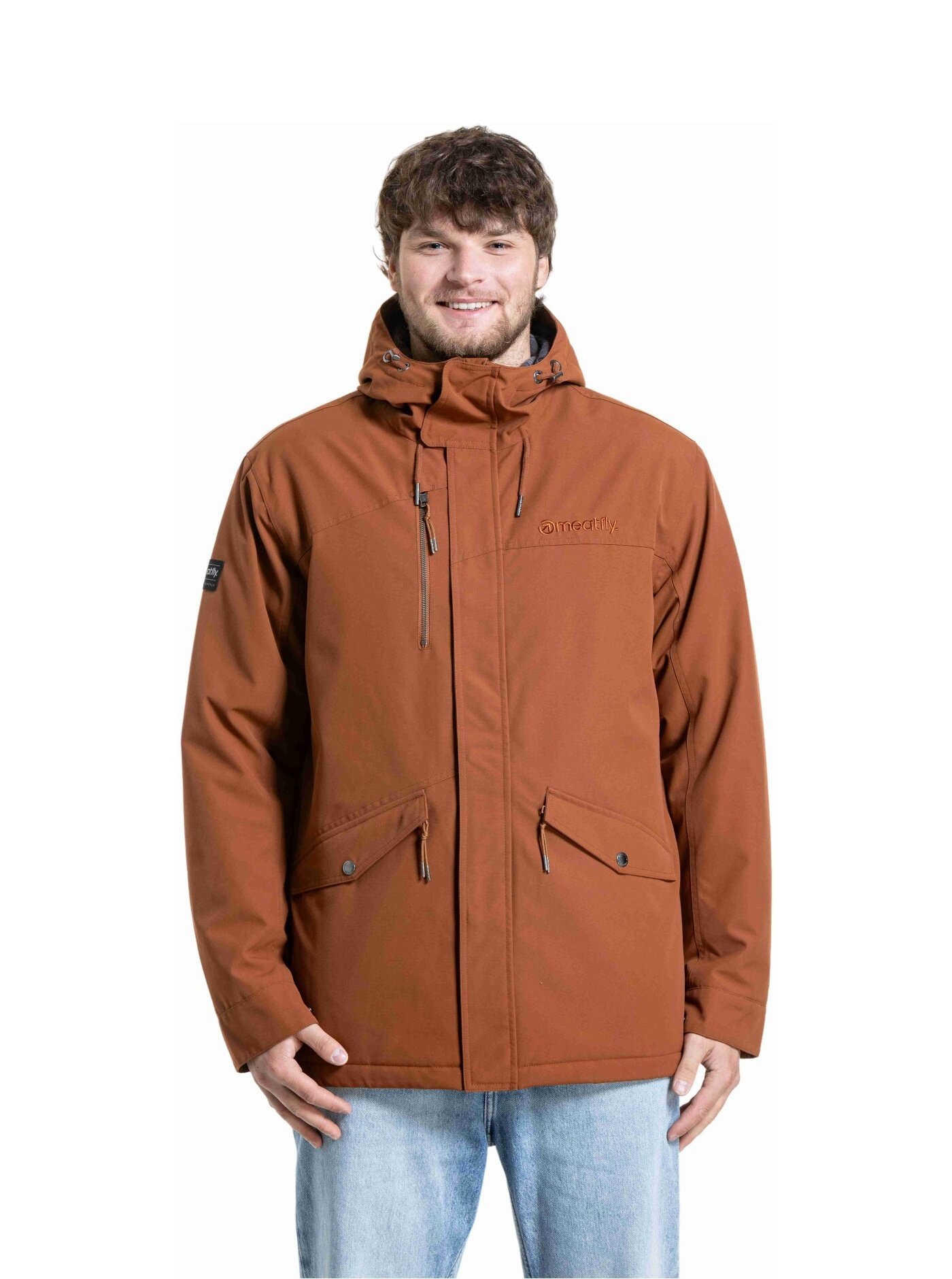 Meatfly pánská zimní bunda Nils Brown | Hnědá | Velikost S