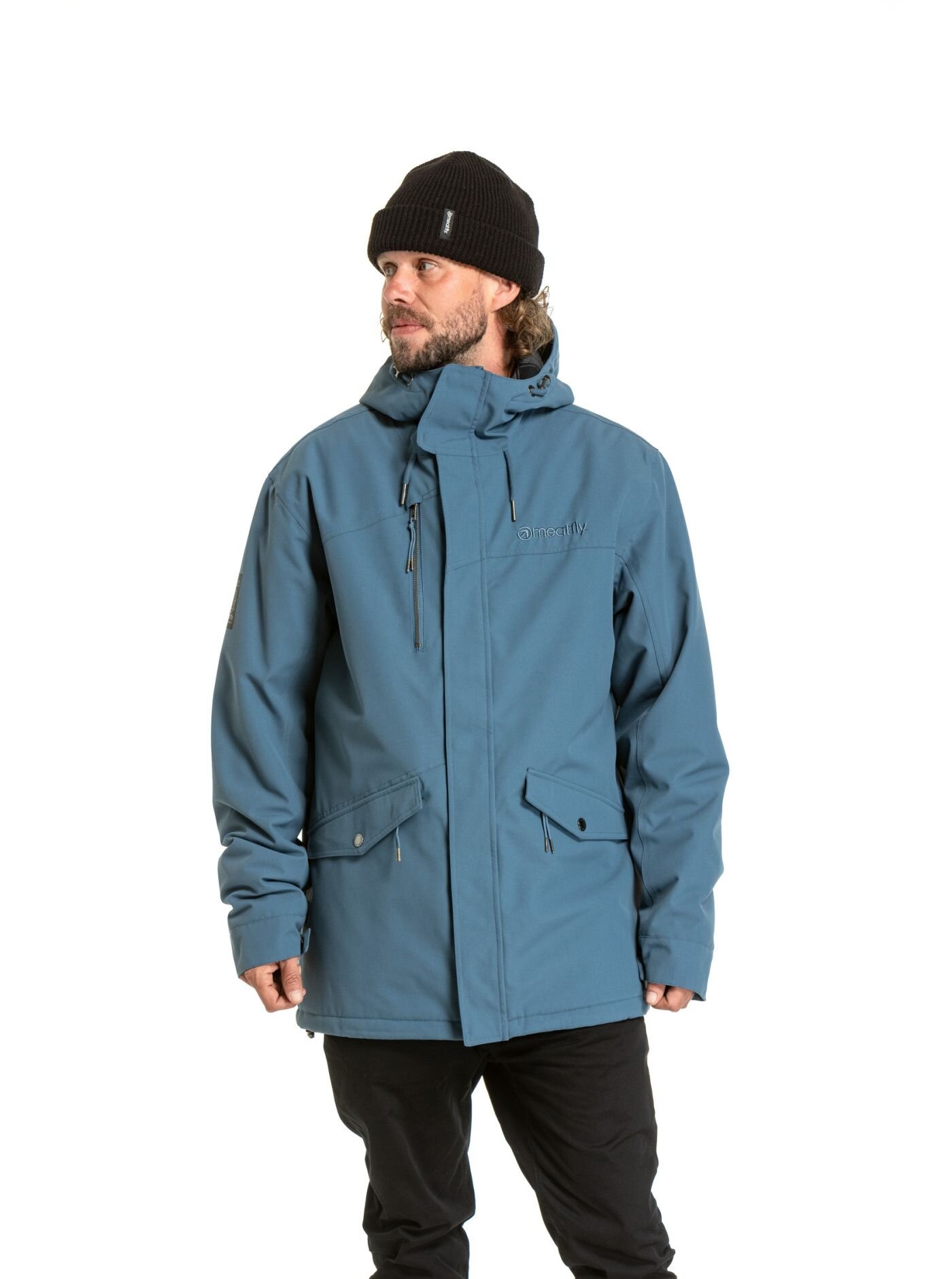 Meatfly pánská zimní bunda Nils Slate Blue | Modrá | Velikost S
