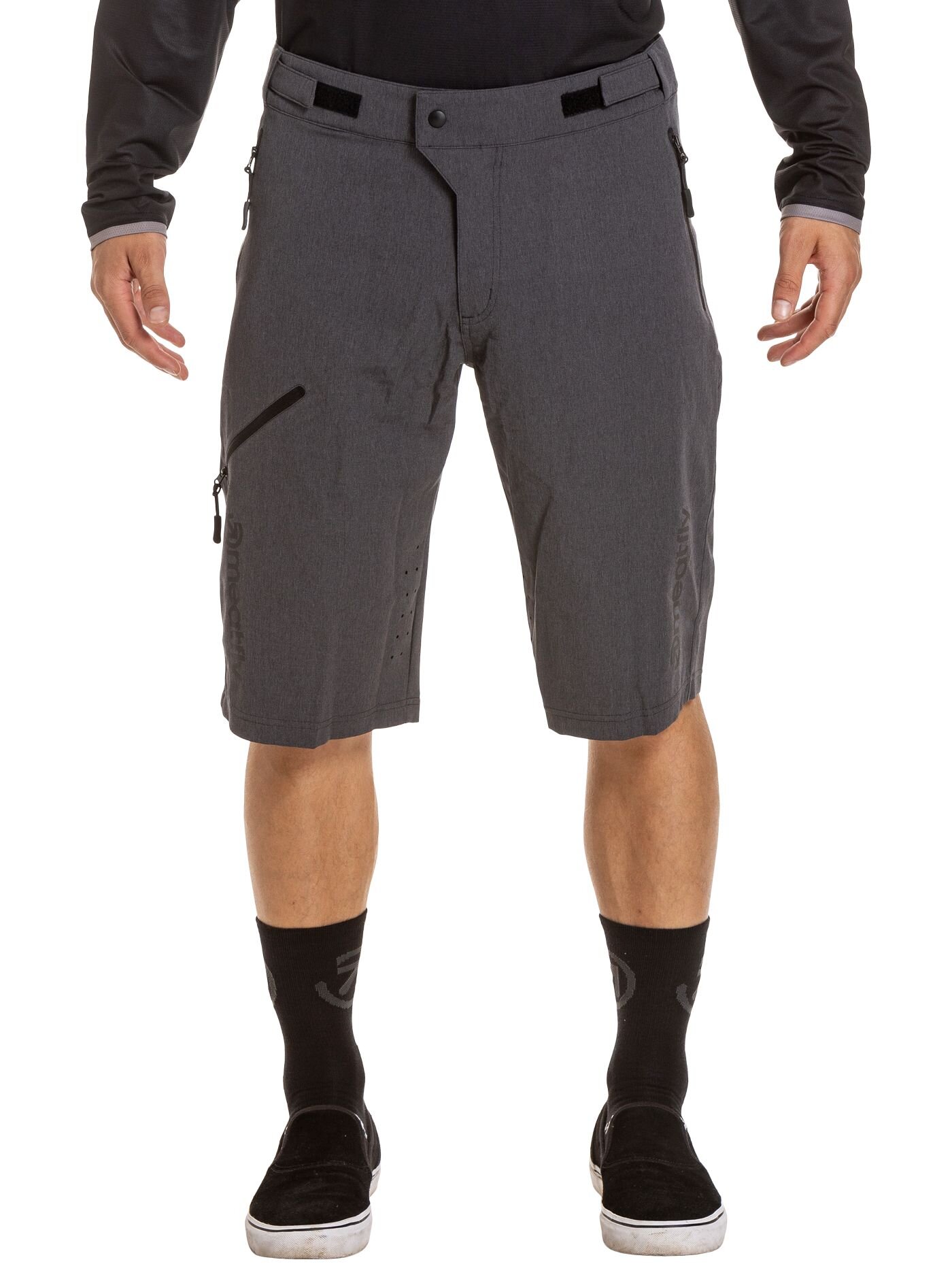 Meatfly pánské bike šortky Basis Black | Černá | Velikost XXL