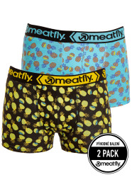 Meatfly pánské boxerky Balboa Boxershorts Double Pack Pineapple | Černá | Velikost S