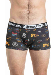 Meatfly pánské boxerky Balboa Double Pack Badges | Mnohobarevná | Velikost S