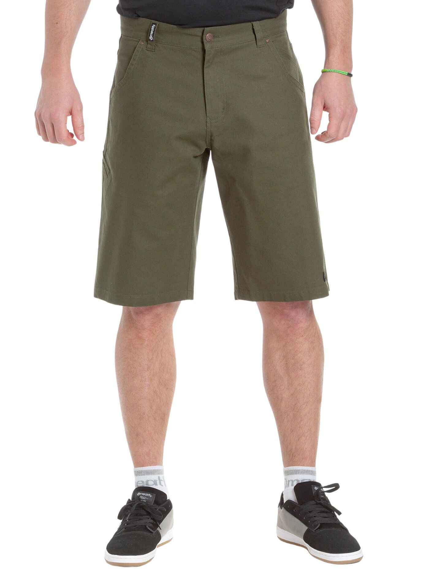 Meatfly pánské kraťasy Bobber Olive | Zelená | Velikost 32