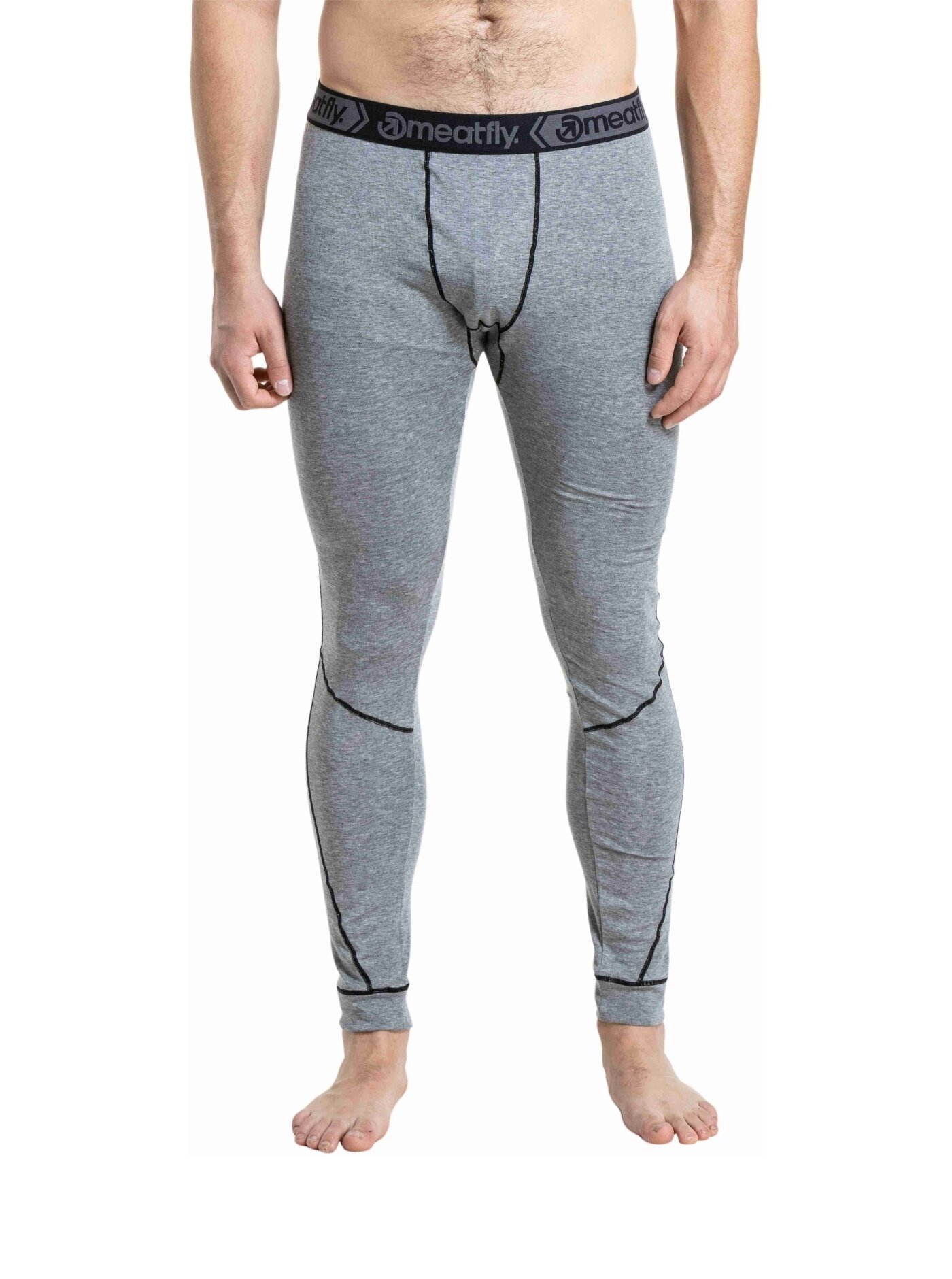 Meatfly pánské merino kalhoty Lucas Charcoal Heather | Šedá | Velikost S