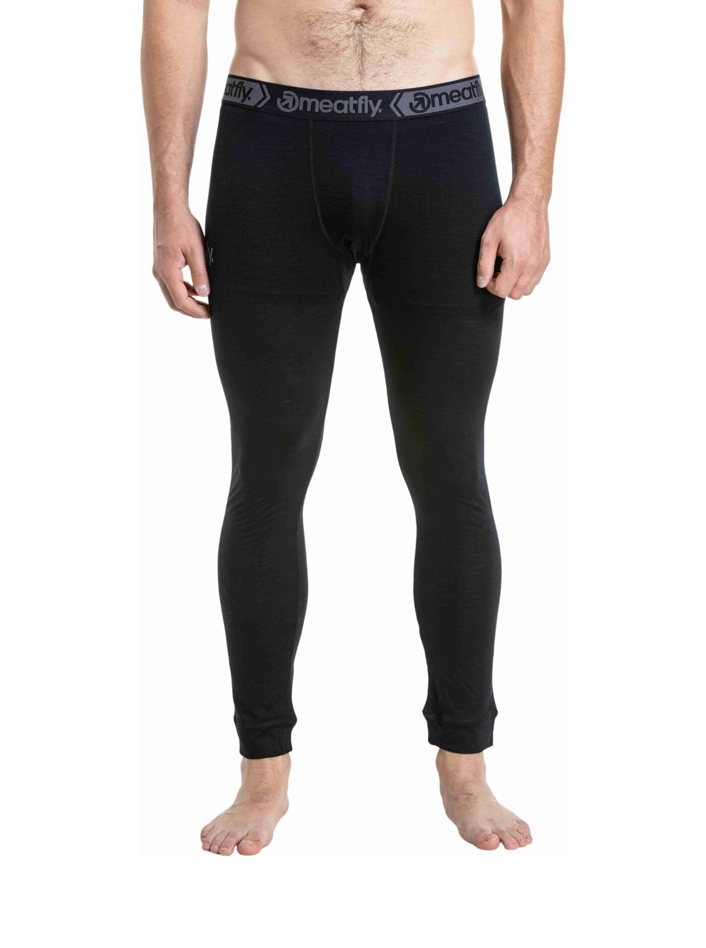 Meatfly pánské merino kalhoty Nicolas Black | Černá | Velikost S