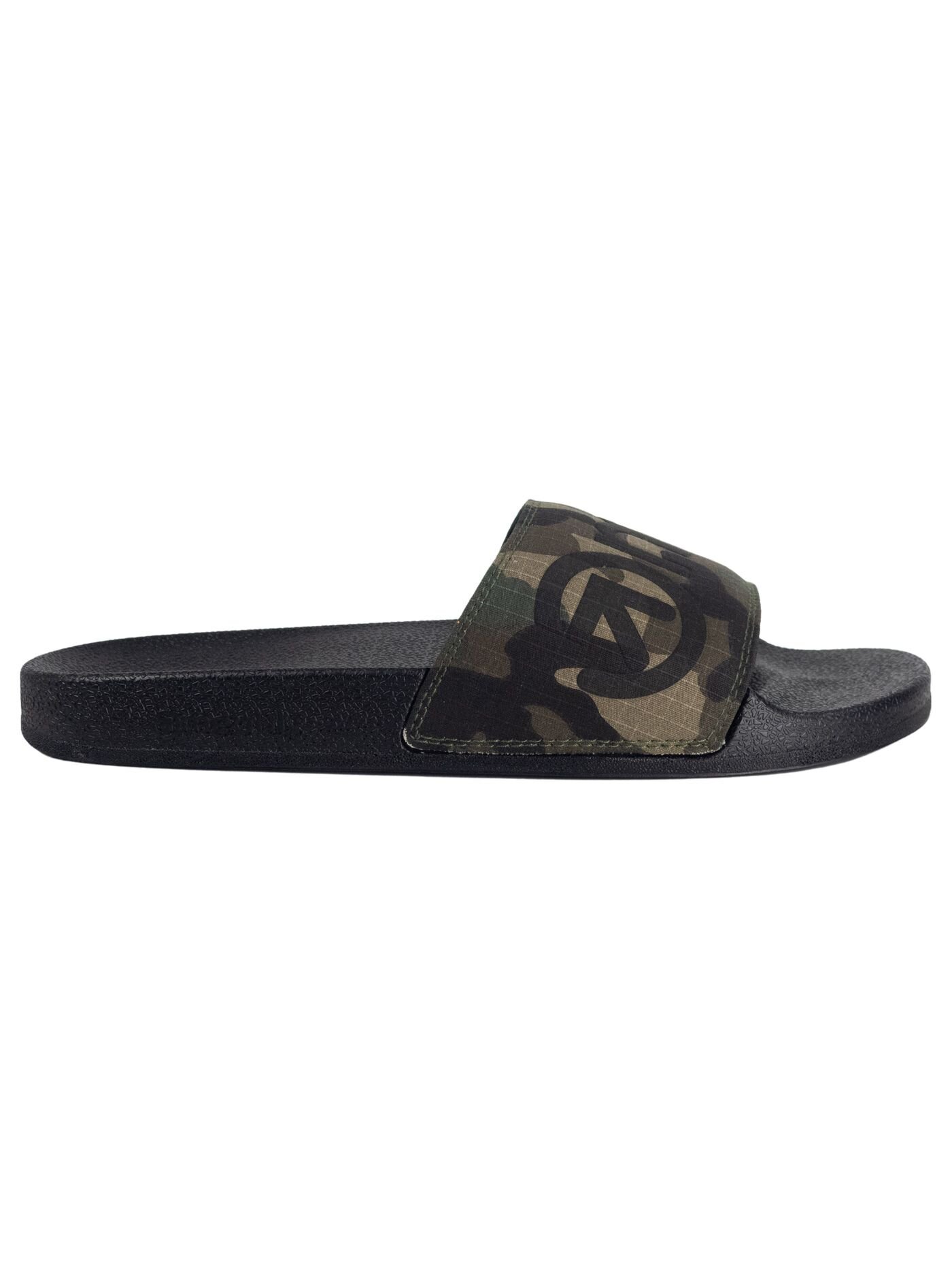 Meatfly pánské pantofle Hudson Black Camo Ripstop | Černá | Velikost 41 EU
