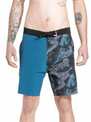 Meatfly pánské plavky Ernie Boardshorts 19" Mossy Petrol | Modrá | Velikost S