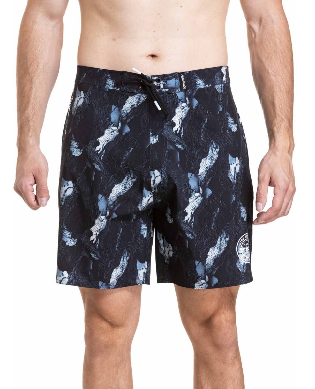 Meatfly pánské plavky Ernie Boardshorts 19" Deep Lake | Modrá | Velikost S