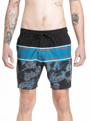 Meatfly pánské plavky Keith Boardshorts 17" Mossy Petrol | Modrá | Velikost S