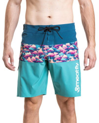 Meatfly pánské plavky Mitch Boardshorts 21" Clouds | Modrá | Velikost S