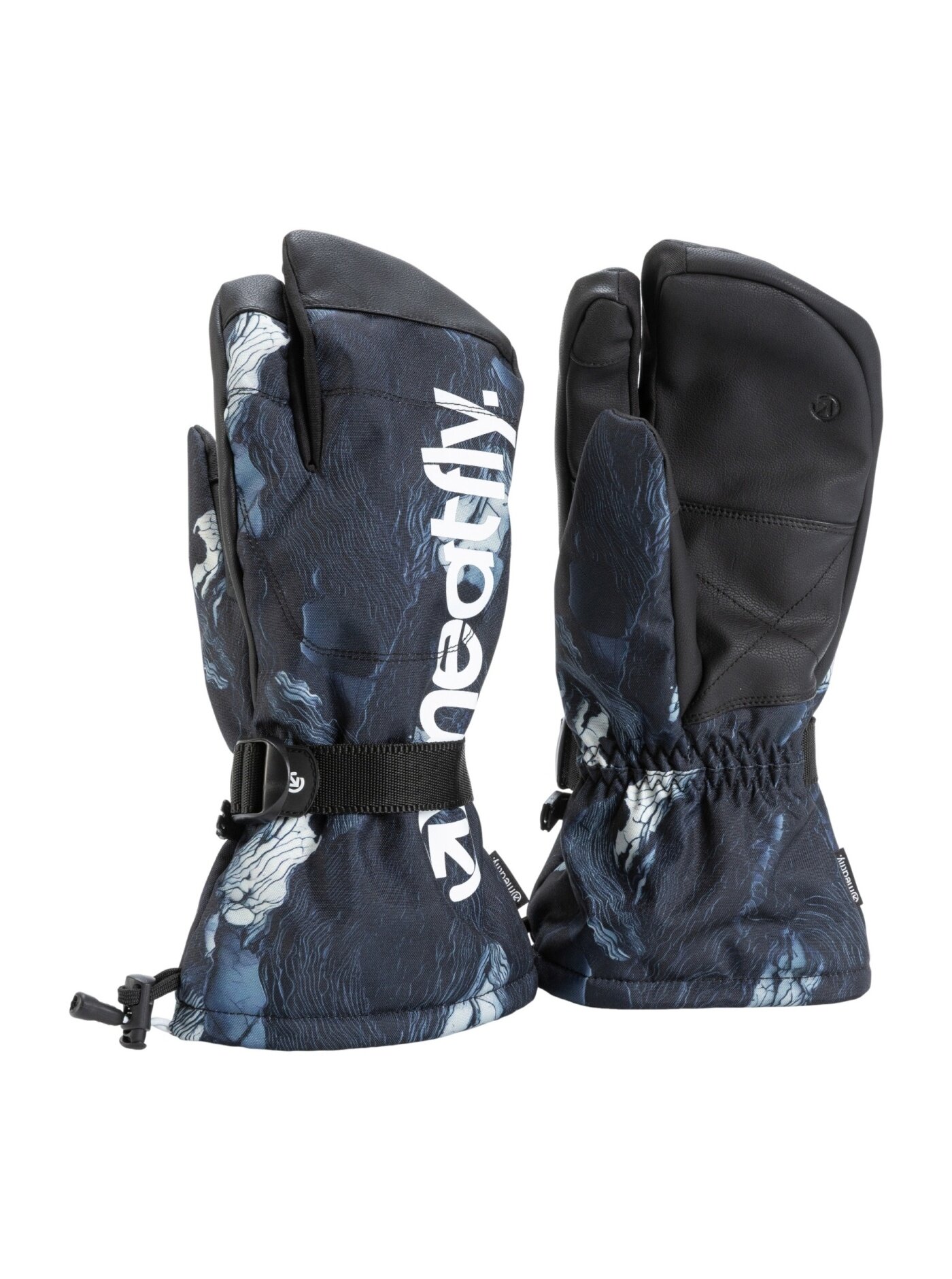 Meatfly pánské rukavice Limp Deep Lake | Šedá | Velikost S