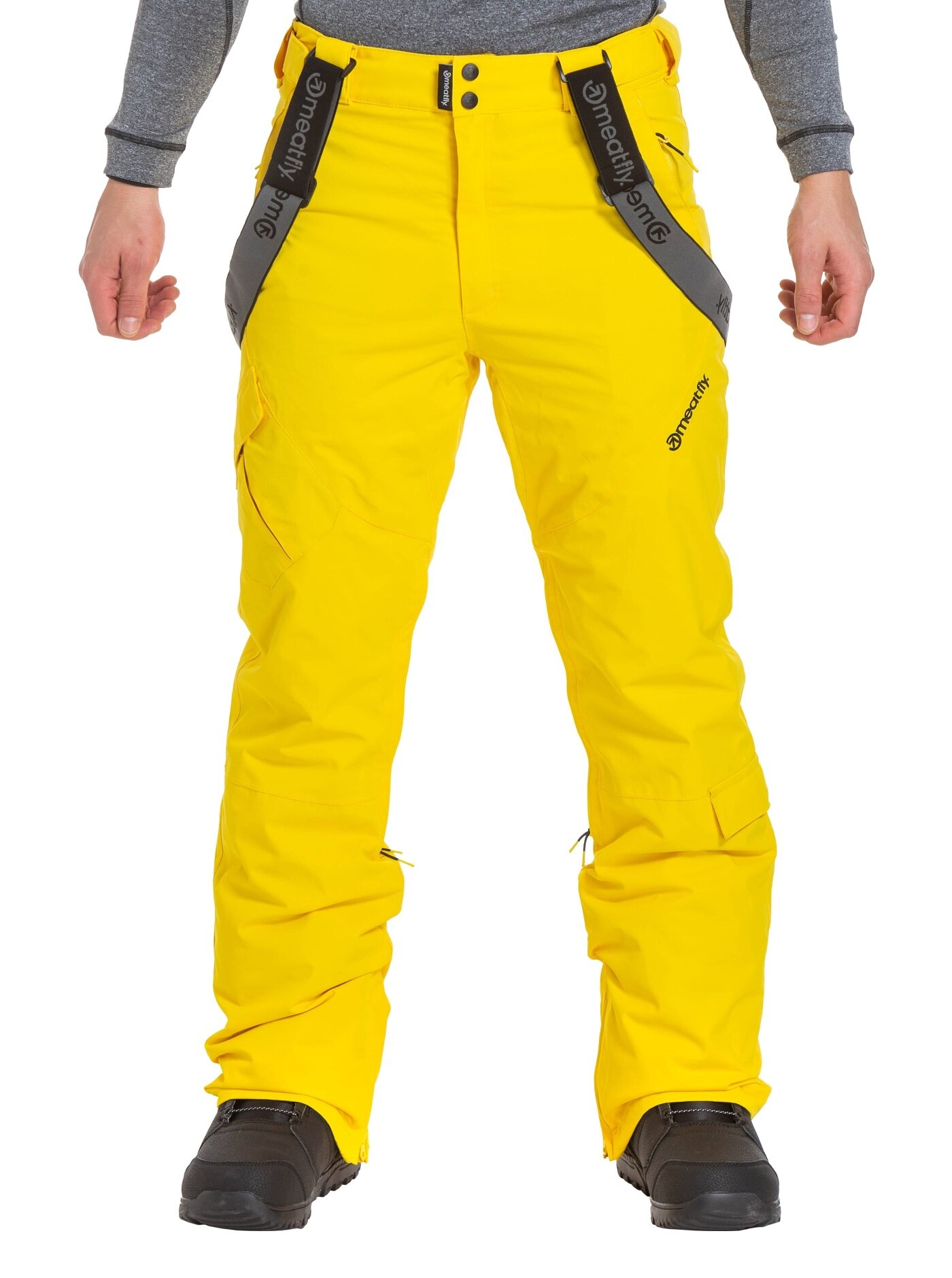 Meatfly pánské SNB & SKI kalhoty Ghost Super Lemon | Žlutá | Velikost S