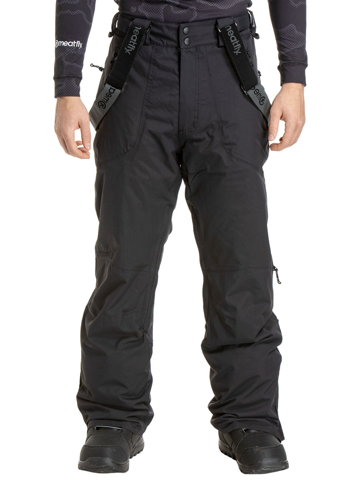 Meatfly pánské SNB & SKI kalhoty Gnar Black | Černá | Velikost L