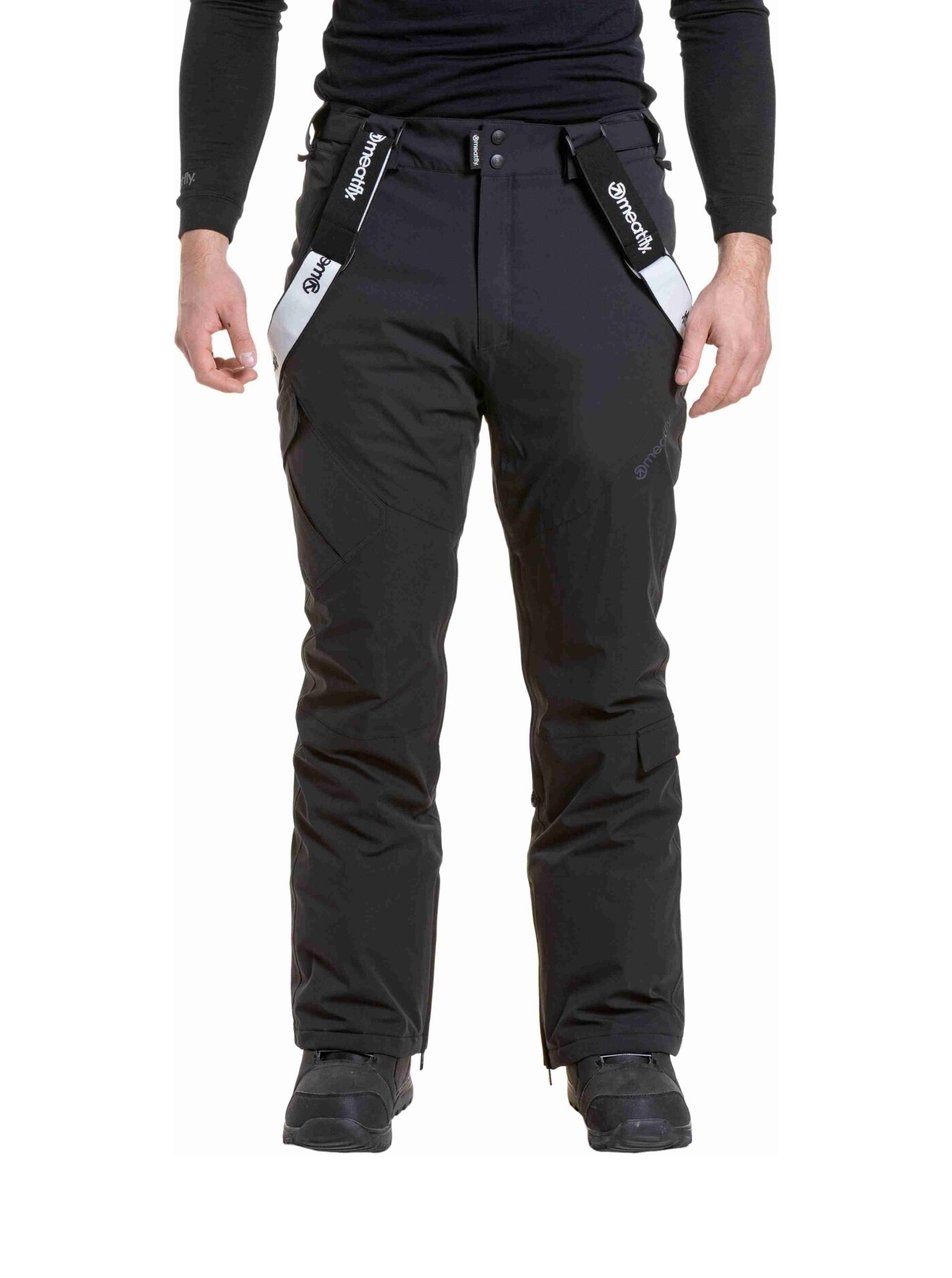 Meatfly pánské SNB & SKI kalhoty Ghost Black | Černá | Velikost XS