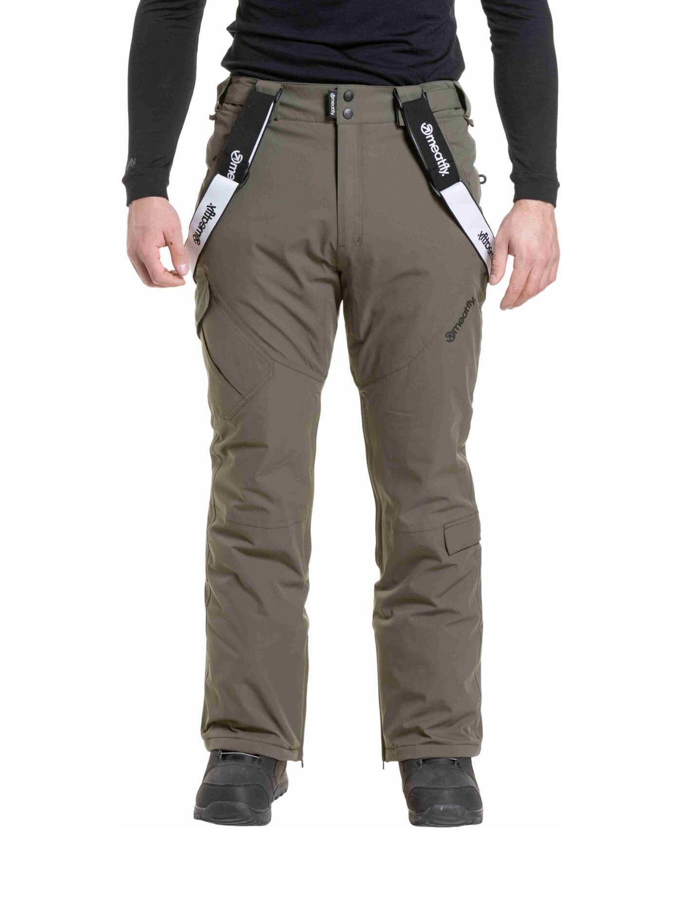 Meatfly pánské SNB & SKI kalhoty Ghost Dark Olive | Šedá | Velikost S