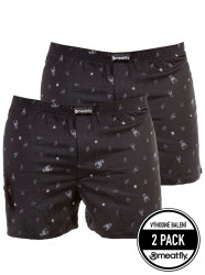 Meatfly pánské trenýrky Agostino G - Black Sanchez | Černá | Velikost S