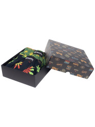 Meatfly pánské trenýrky Agostino Leafs Gift Pack | Černá | Velikost S