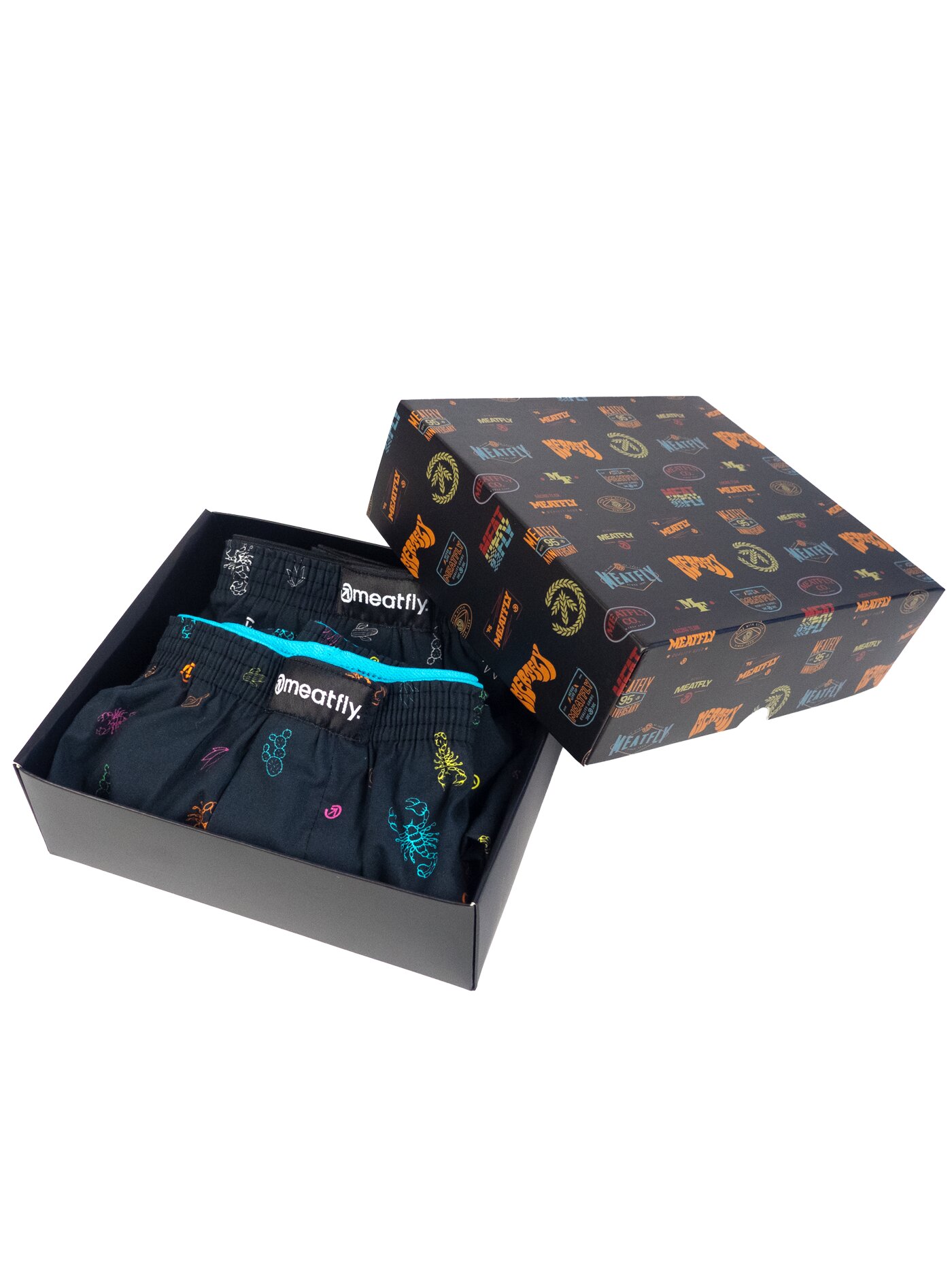 Meatfly pánské trenýrky Agostino Sanchez Gift Pack | Černá | Velikost L