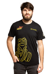 Meatfly pánské tričko Big Shock Dakar Black | Černá | Velikost S | 100% bavlna