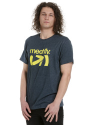 Meatfly pánské tričko Podium Navy Heather | Modrá | Velikost S