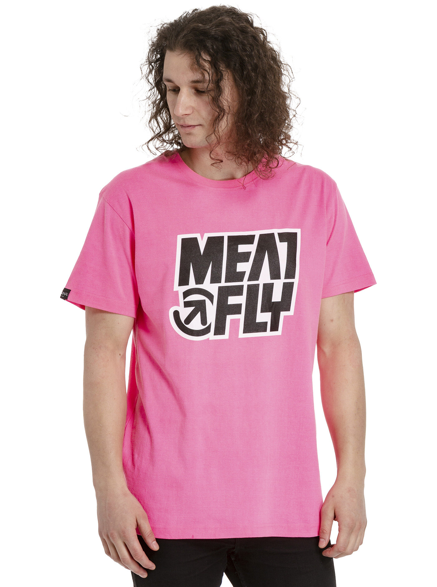 Meatfly pánské tričko Repash Neon Pink | Růžová | Velikost XXS | 100% bavlna