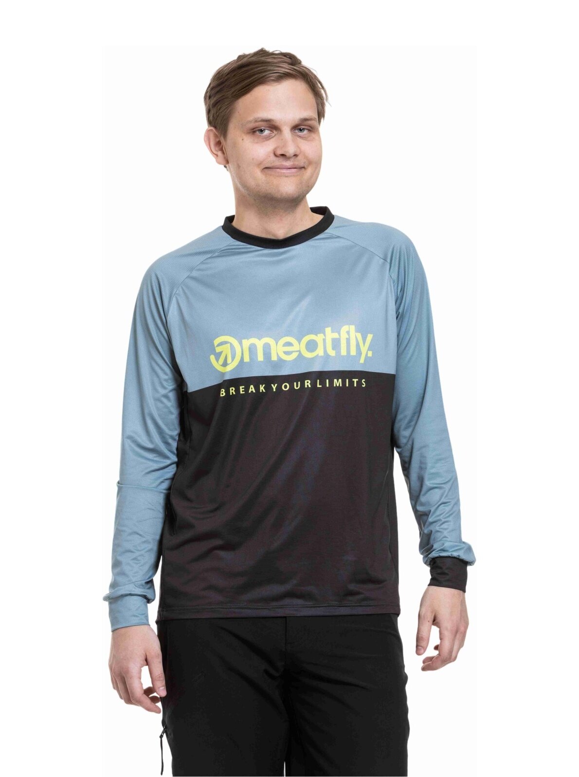 Meatfly pánský bike dres Cliff Storm / Black | Černá | Velikost S