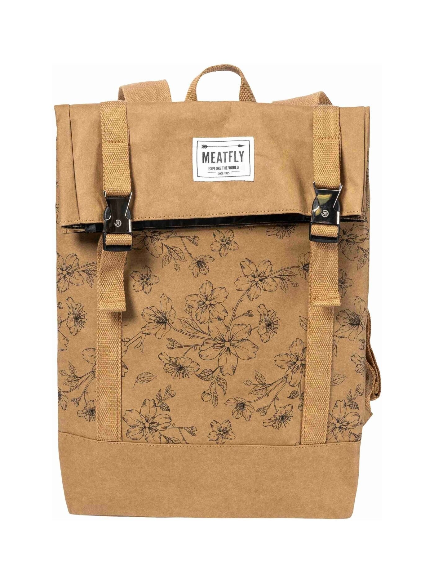 Meatfly papírový batoh Vimes Blossom Brown 11 L | Hnědá | Objem 11 L