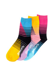 Meatfly ponožky Color Scale socks - S19 Triple pack | Mnohobarevná | Velikost M/L