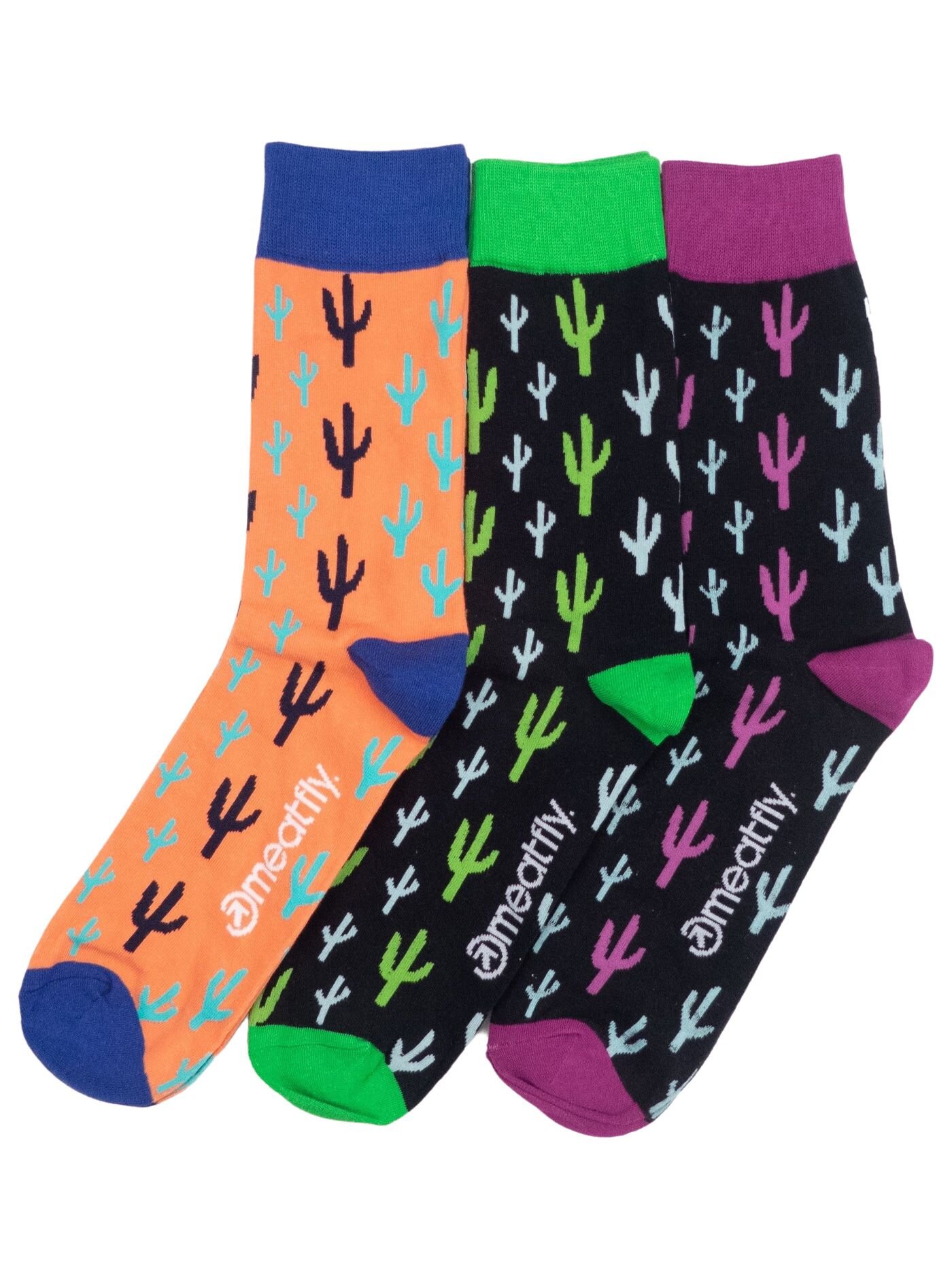 Meatfly ponožky Lexy Triple Pack Cactus | Mnohobarevná | Velikost S/M