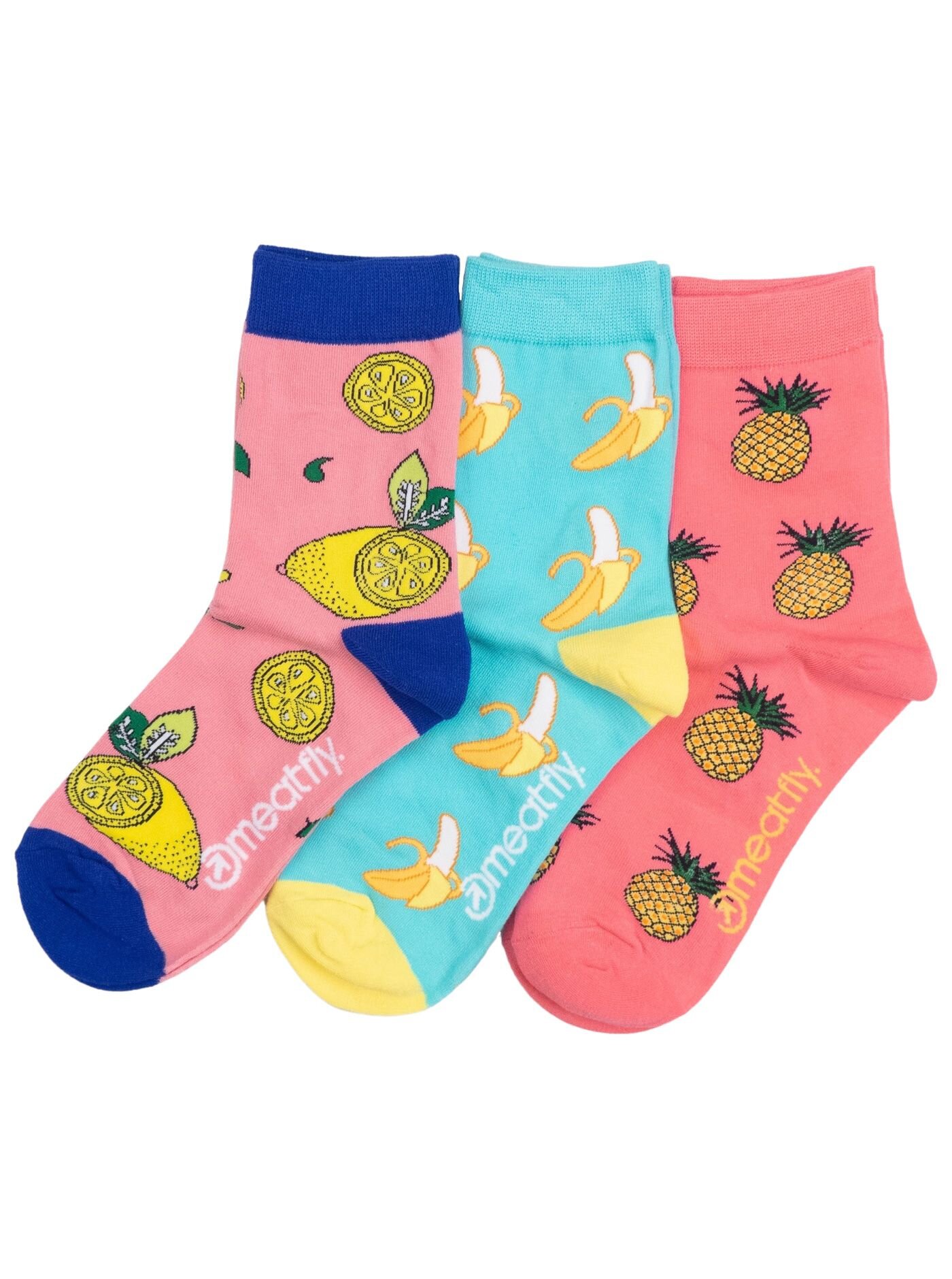 Meatfly ponožky Lexy Triple Pack Fruit | Mnohobarevná | Velikost XS/S