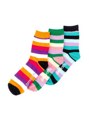 Meatfly ponožky Light Small Stripes socks - S19 Triple pack | Mnohobarevná | Velikost M/L