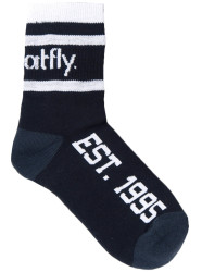 Meatfly ponožky Long Black | Černá | Velikost S