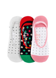Meatfly ponožky Low socks - Triple pack J/ Multicolor 1 | Mnohobarevná | Velikost One Size