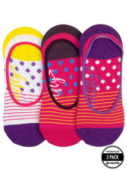 Meatfly ponožky Low Socks Triple Pack Yellow Stripe | Žlutá | Velikost One Size
