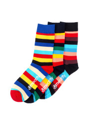Meatfly ponožky Regular Stripe socks - S19 Triple pack | Mnohobarevná | Velikost L/XL