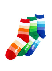 Meatfly ponožky Stripes Shades socks - S19 Triple pack | Mnohobarevná | Velikost M/L