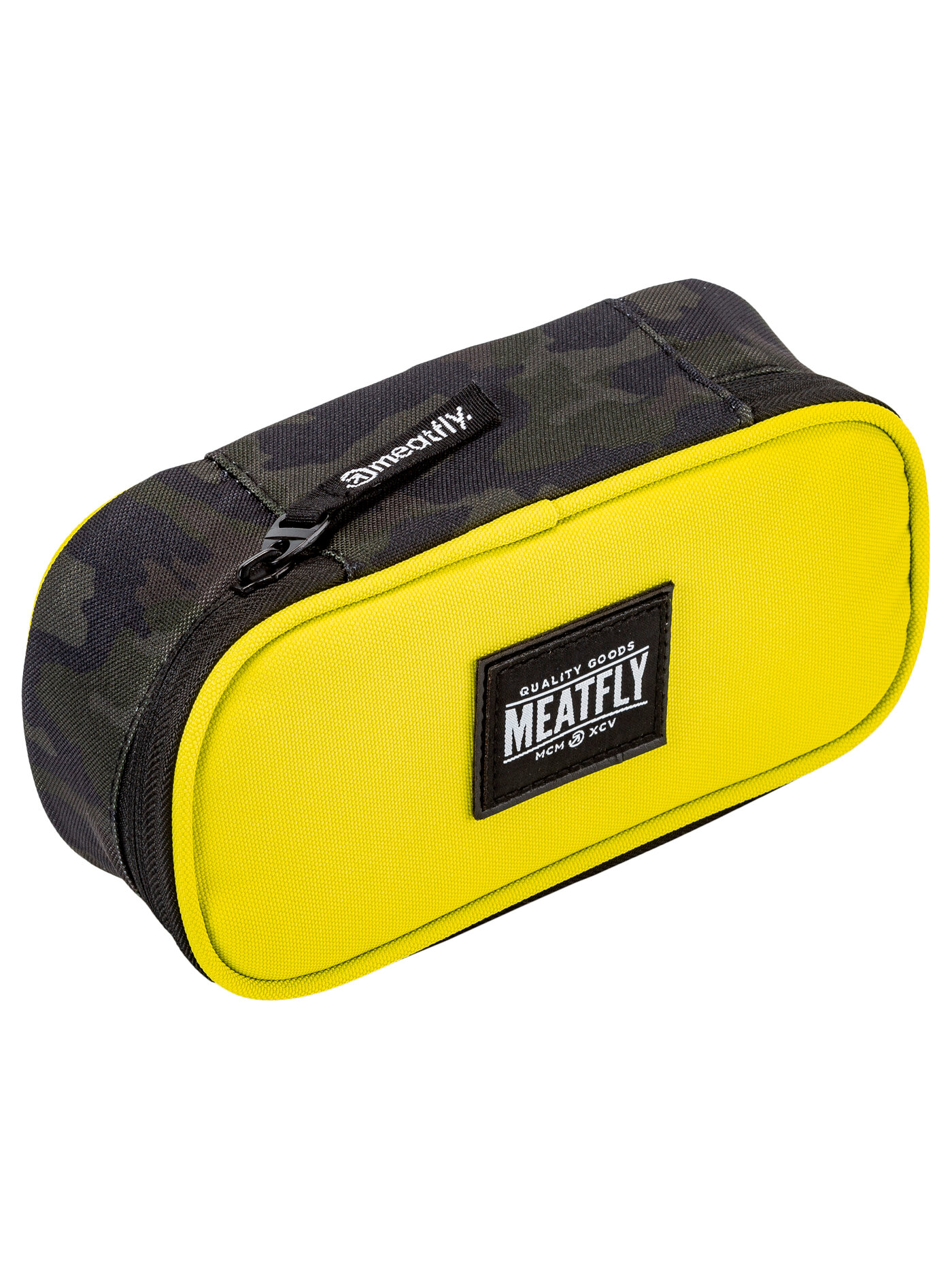 Meatfly pouzdro Pencil Case Rampage Camo/Sulphur | Maskáč | Velikost L