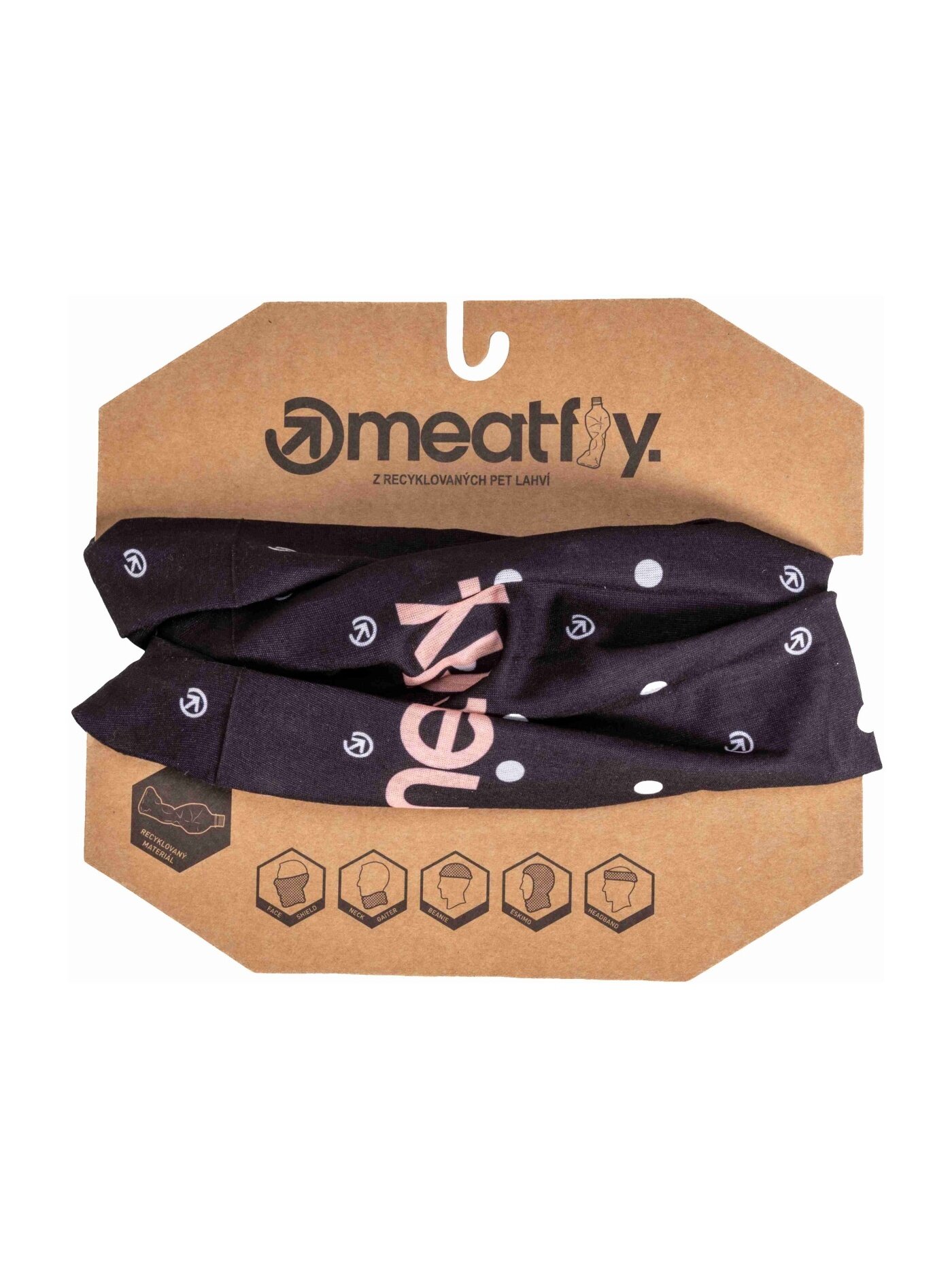 Meatfly šátek Cody Dots Black | Černá | Velikost One Size