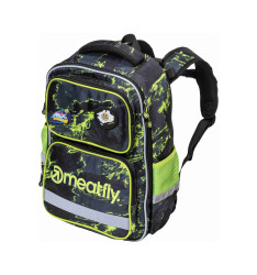 Meatfly školní aktovka Max Lime Mossy | Zelená | Objem 20 L