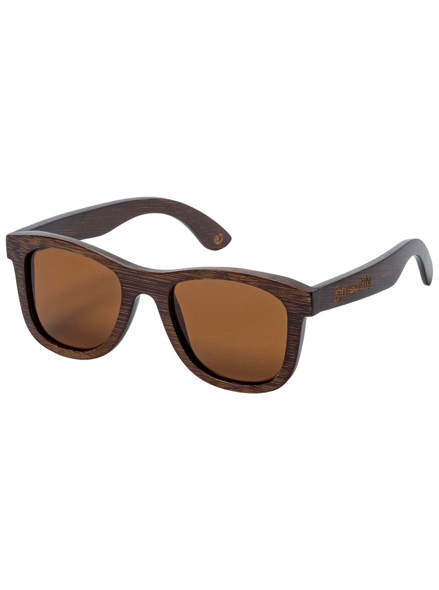 Meatfly sluneční polarizační brýle Bamboo Dark Coffee | Hnědá | Velikost One Size