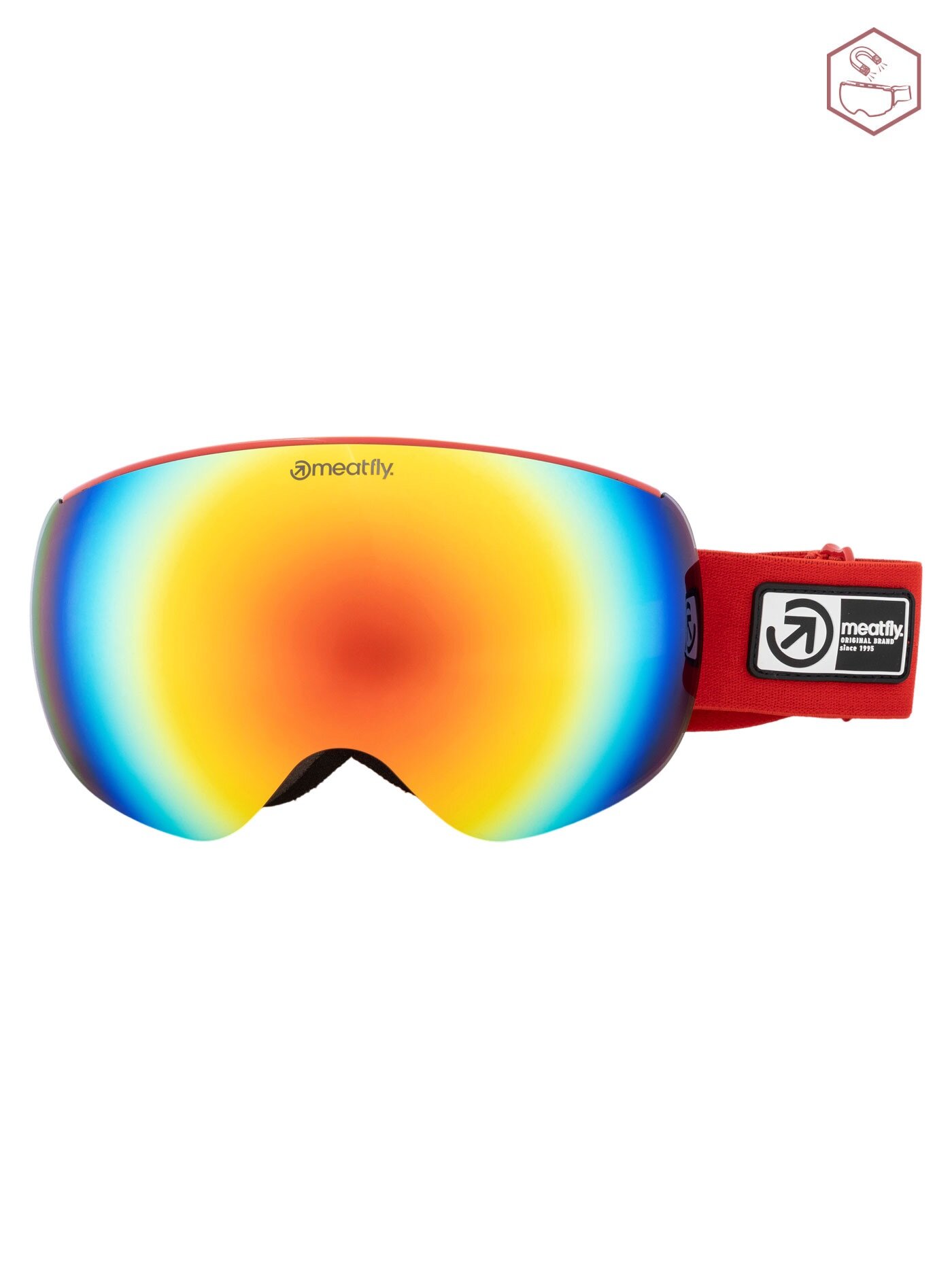 Meatfly sNB & SKI brýle Ekko XL Ferrari Red | Červená | Velikost One Size