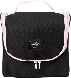 Meatfly toaletní taška Cara Black | Černá | Objem 6 L