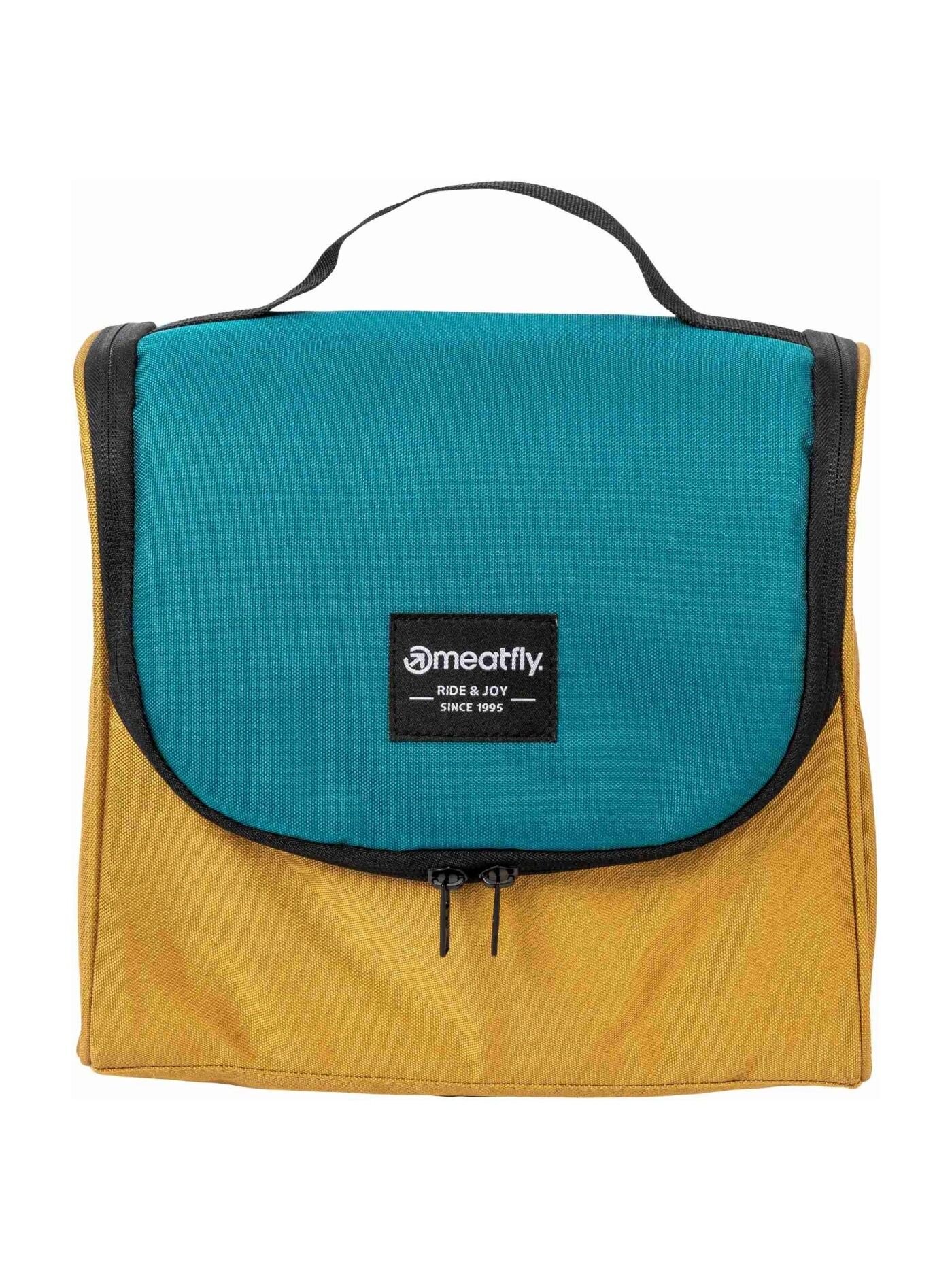 Meatfly toaletní taška Specter Camel / Dark Jade | Hnědá | Objem 6 L