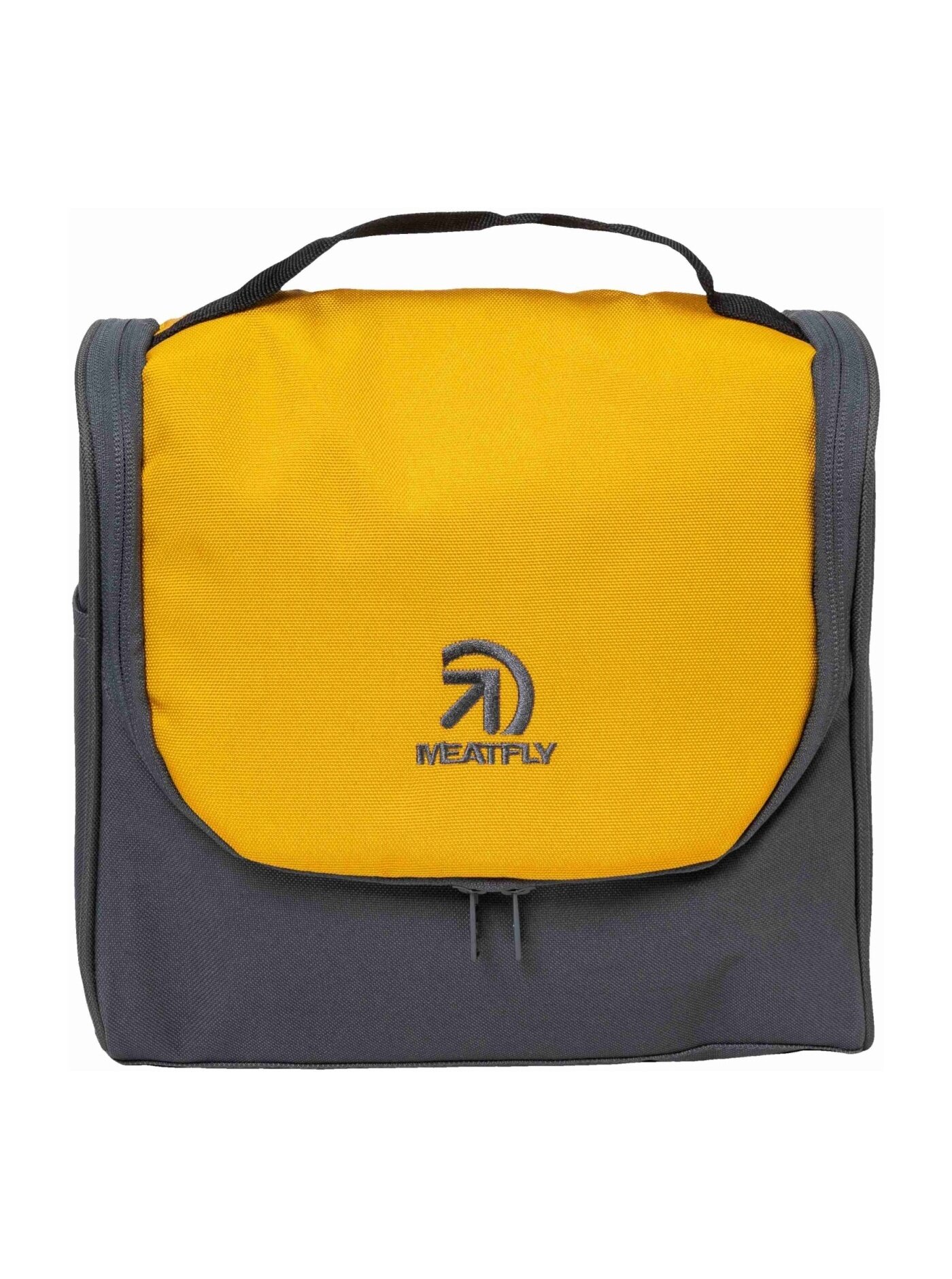 Meatfly toaletní taška Specter Dark Grey / Gold | Šedá | Objem 6 L