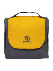 Meatfly toaletní taška Specter Dark Grey / Gold | Šedá | Objem 6 L