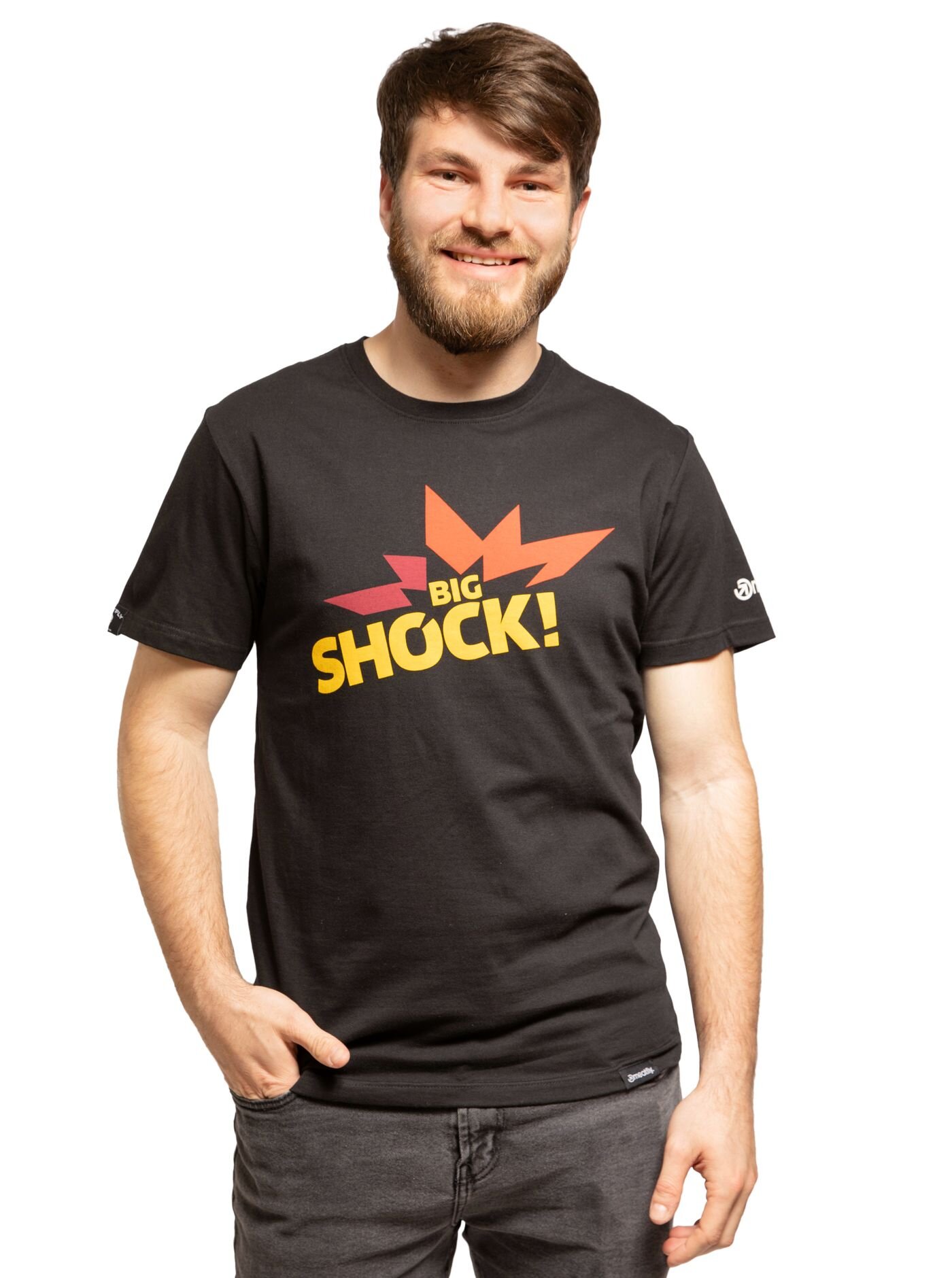 Meatfly tričko Big Shock Black | Černá | Velikost S
