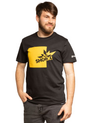 Meatfly tričko Big Shock Yellow/Black | Černá | Velikost S