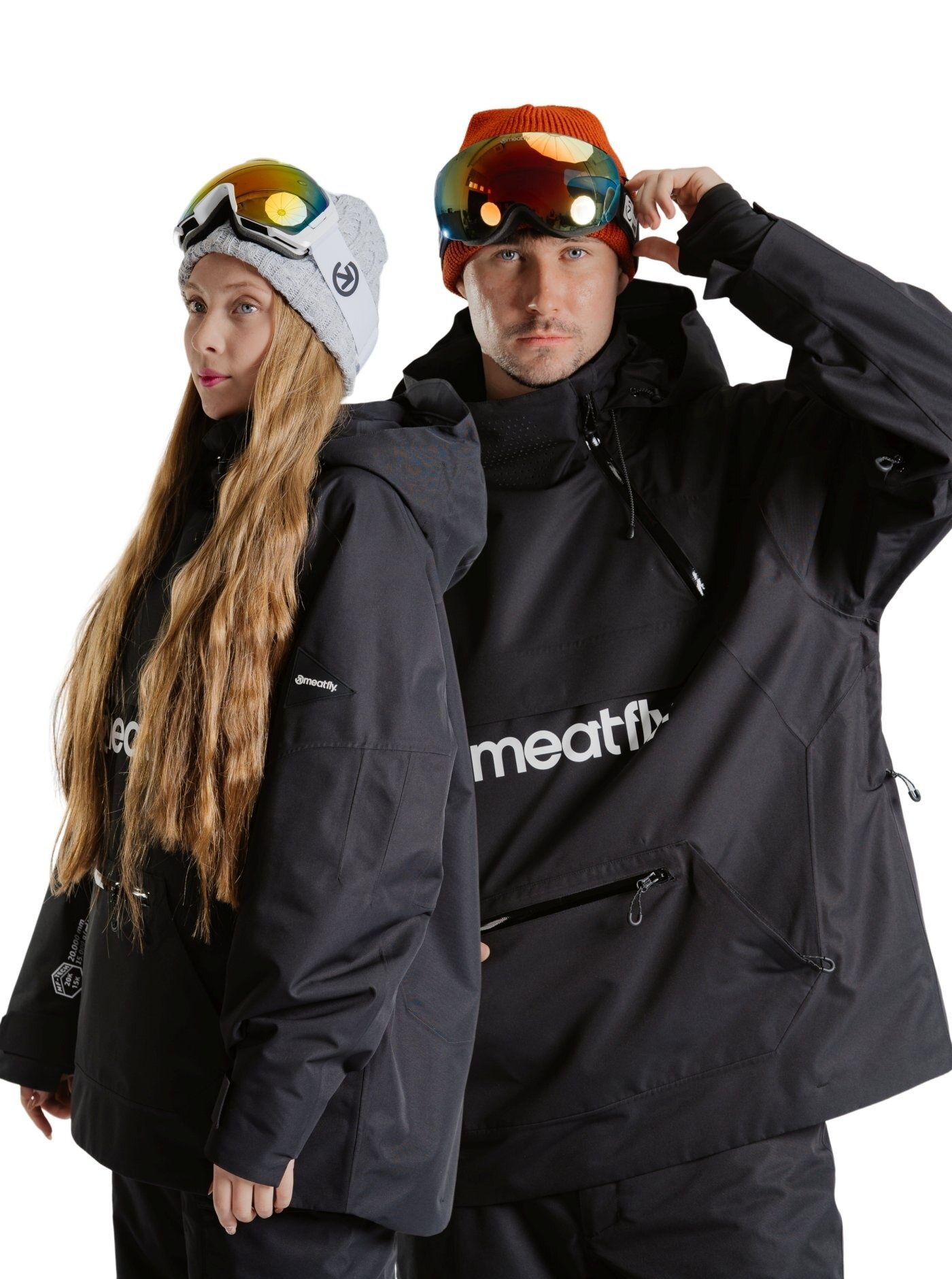 Meatfly unisex SNB & SKI bunda Maddie Black | Černá | Velikost M