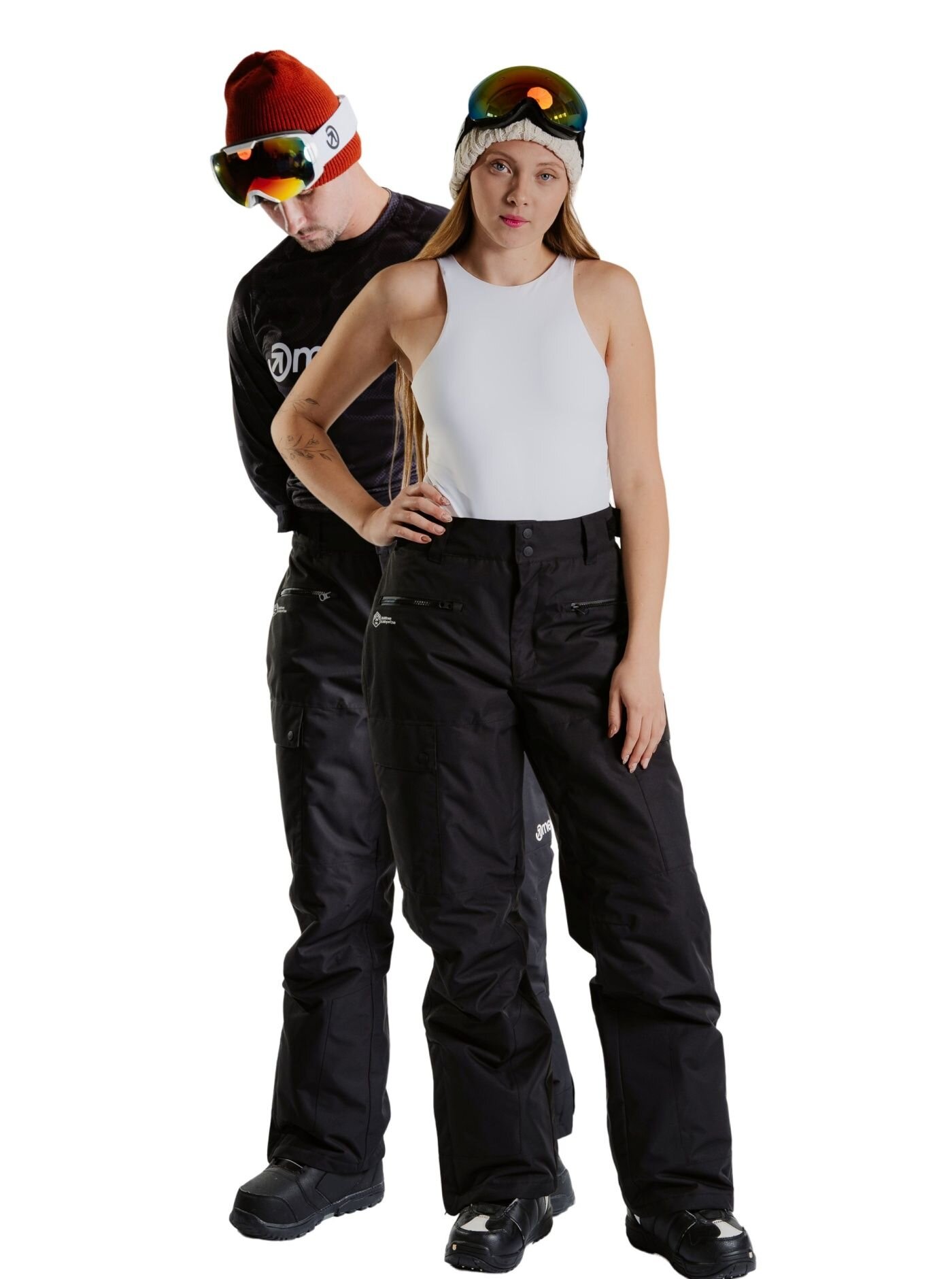 Meatfly unisex SNB & SKI kalhoty Andry Black | Černá | Velikost M
